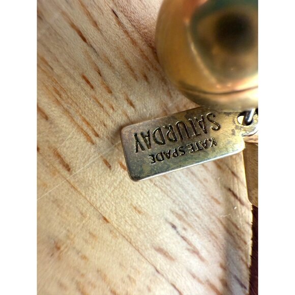 Kate Spade Saturday New York Beaded Confetti Statement Necklace W/ Leather Cord - Picture 13 of 16